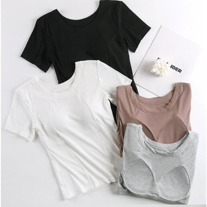 Supreme Plus Size Built-In Bra T-Shirt